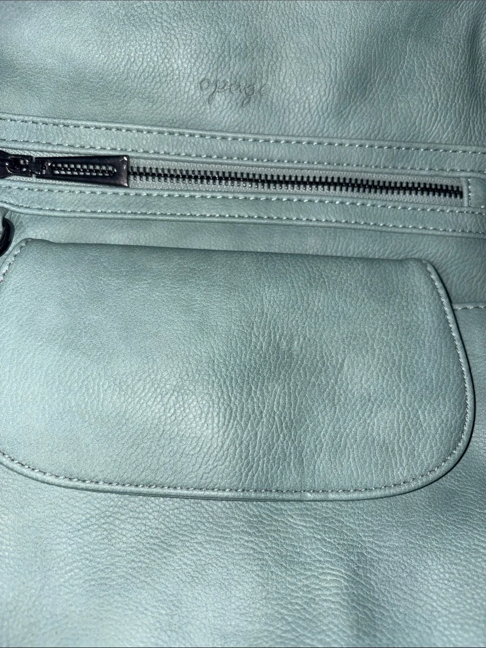 NWT OPAGE Tassel Backpack Purse set  Light Blue Women’s Backpack Tassel Accent